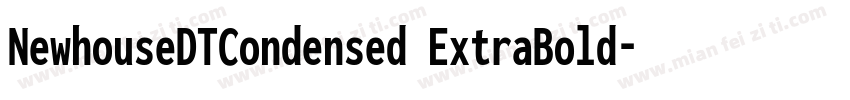 NewhouseDTCondensed ExtraBold字体转换